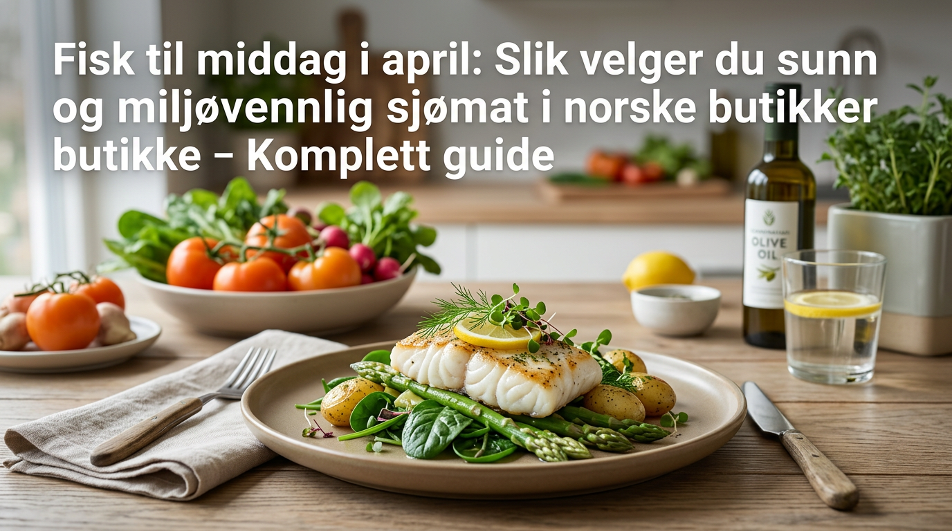 Fisk til middag i april: Slik velger du sunn og miljøvennlig sjømat i norske butikker – Komplett guide