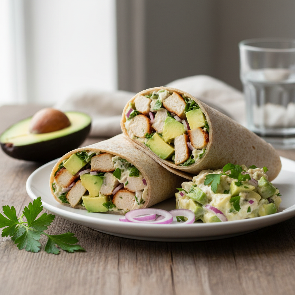 Avokado Kylling Wraps