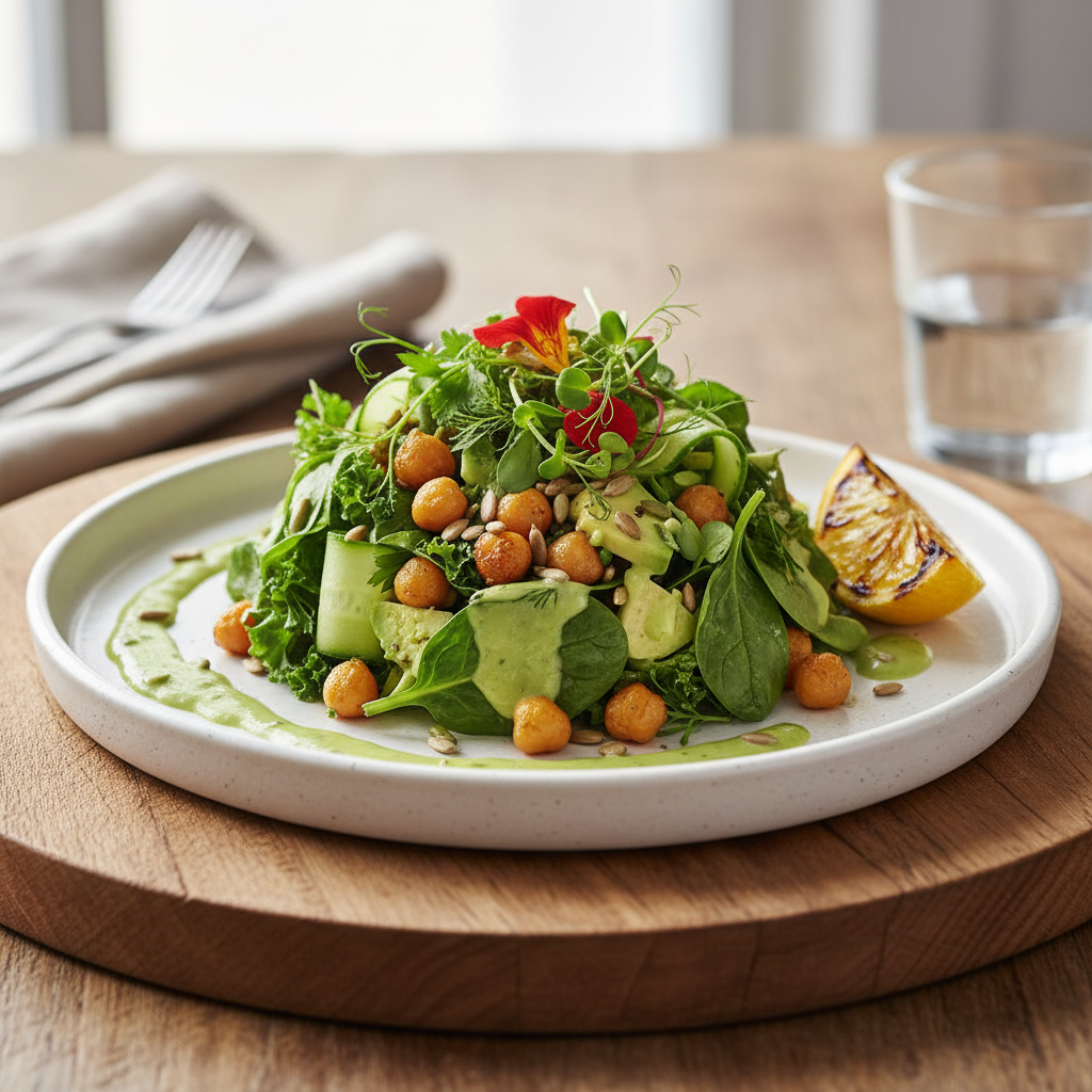 Grønn Supersalat Med Kikerter