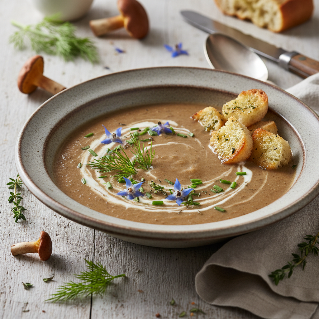 Kremet Soppsuppe, Urter