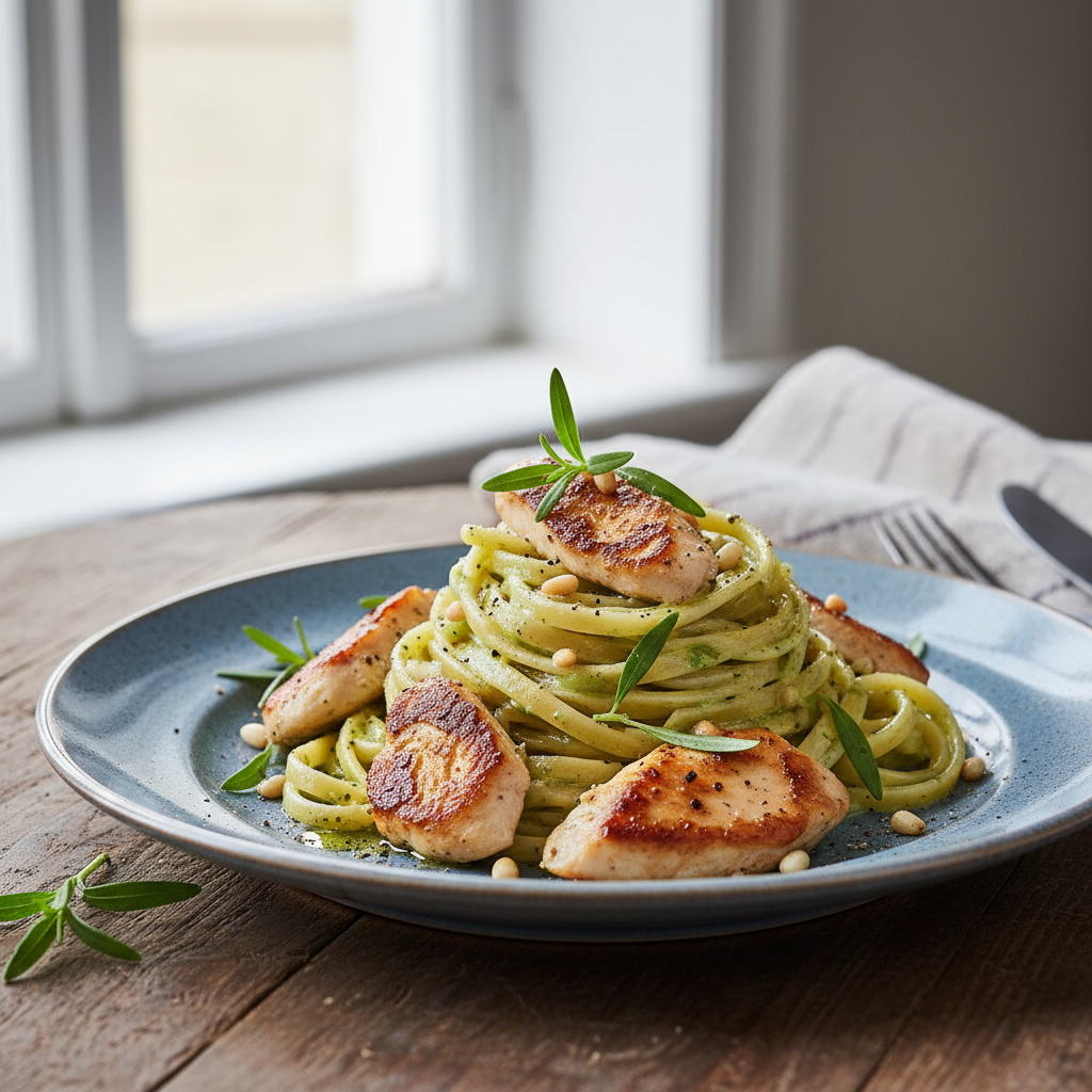 Kyllingpasta med Estragon