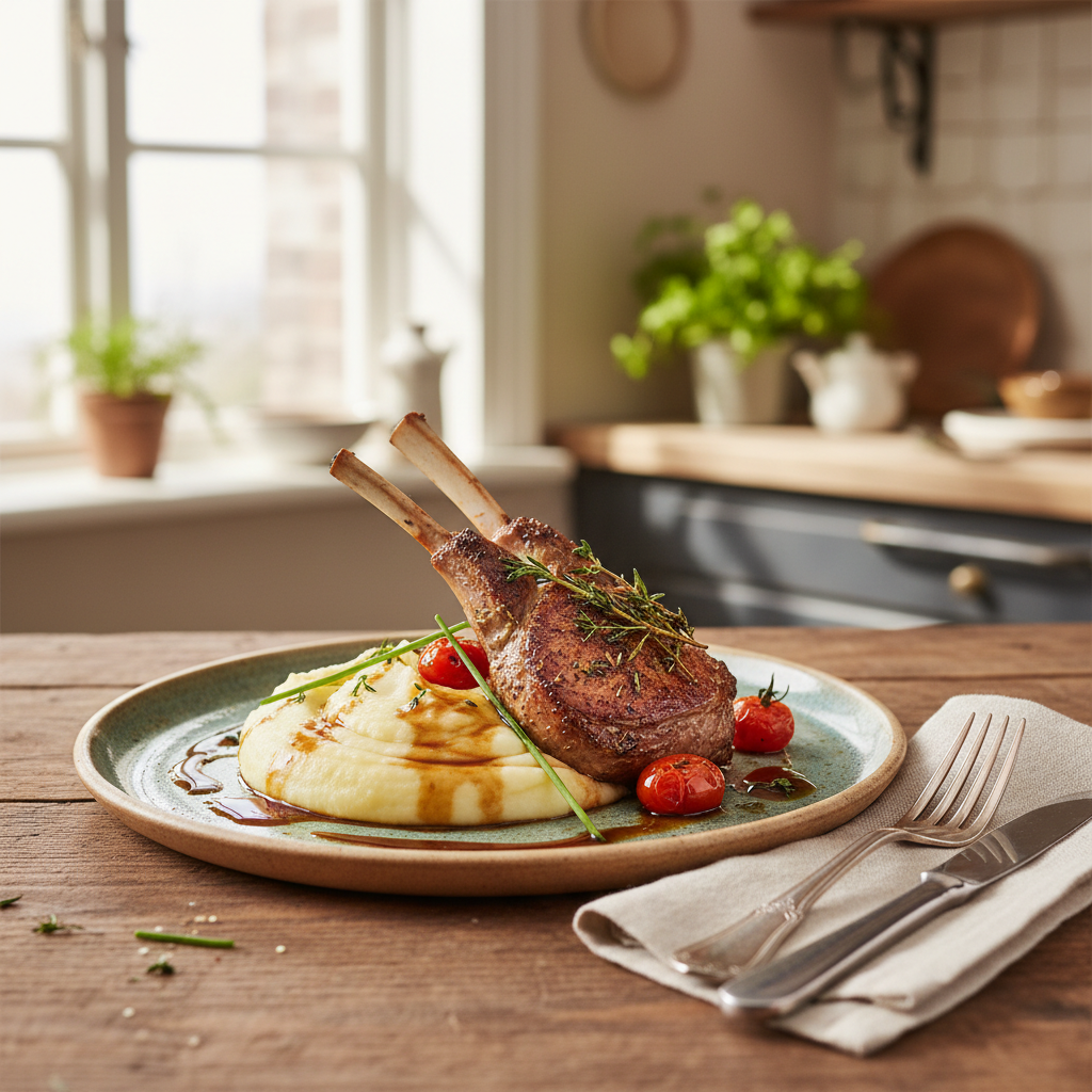 Ovnsstekt Lam med Potetpuré