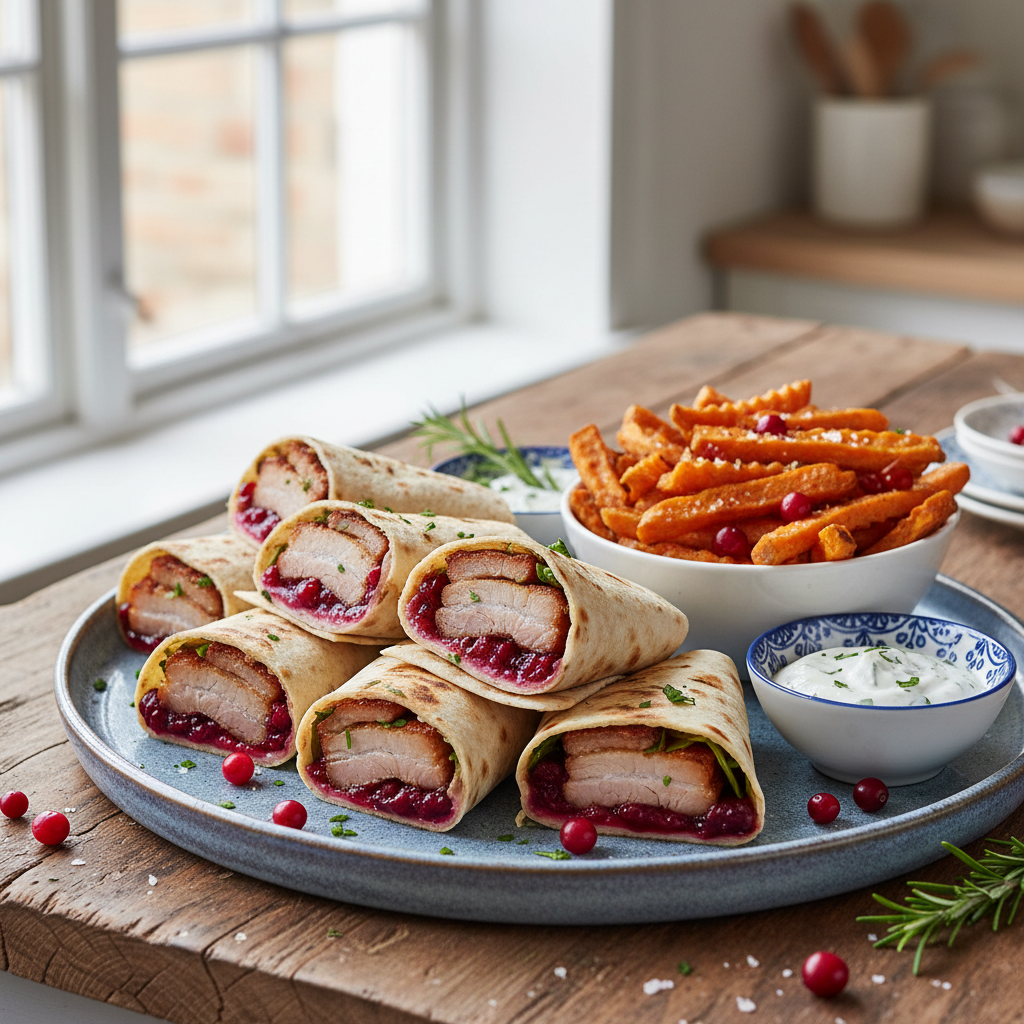 Ribbe i Wraps, Søtpotetstavar