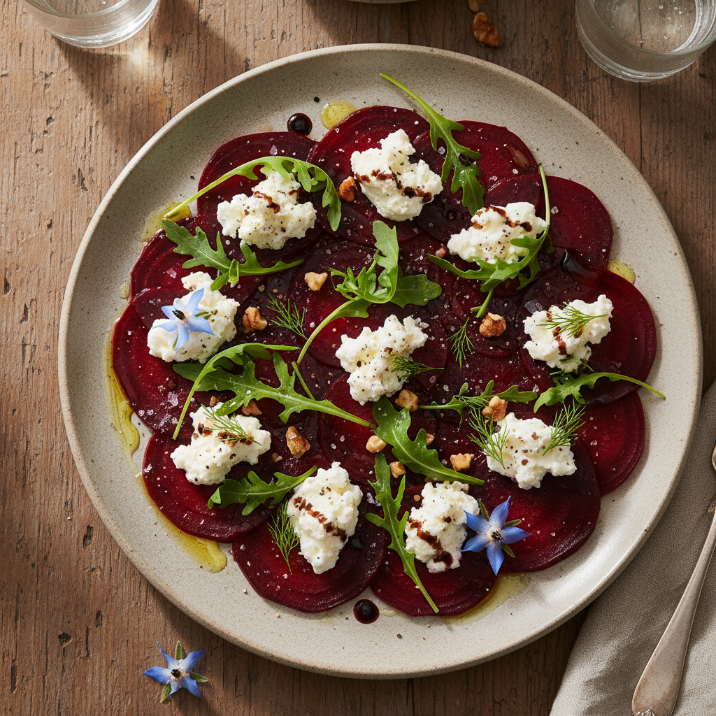 Rødbetsalat med geitost, healthy and nutritious