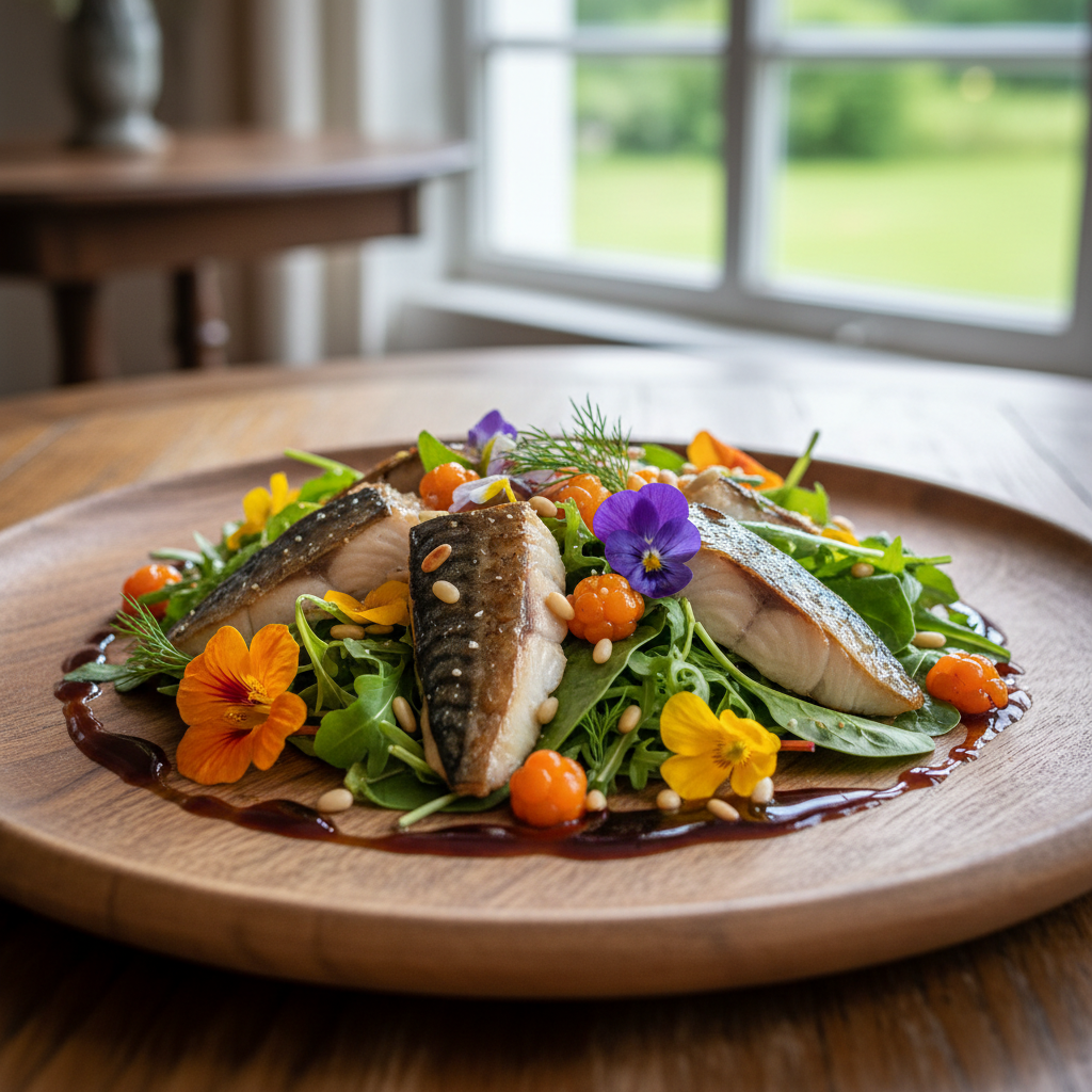 Sommersalat med makrell og multevin