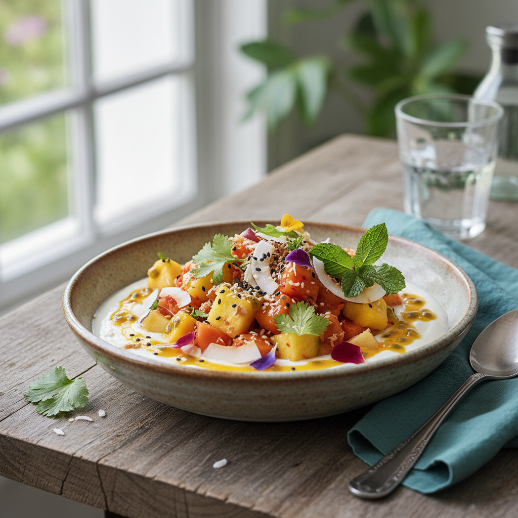 Tropisk Kimchi Yoghurtskål